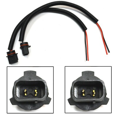 Wire Pigtail Male Extension P13W 12277 DRL Light Two Harness Bulb Socket Plug OE