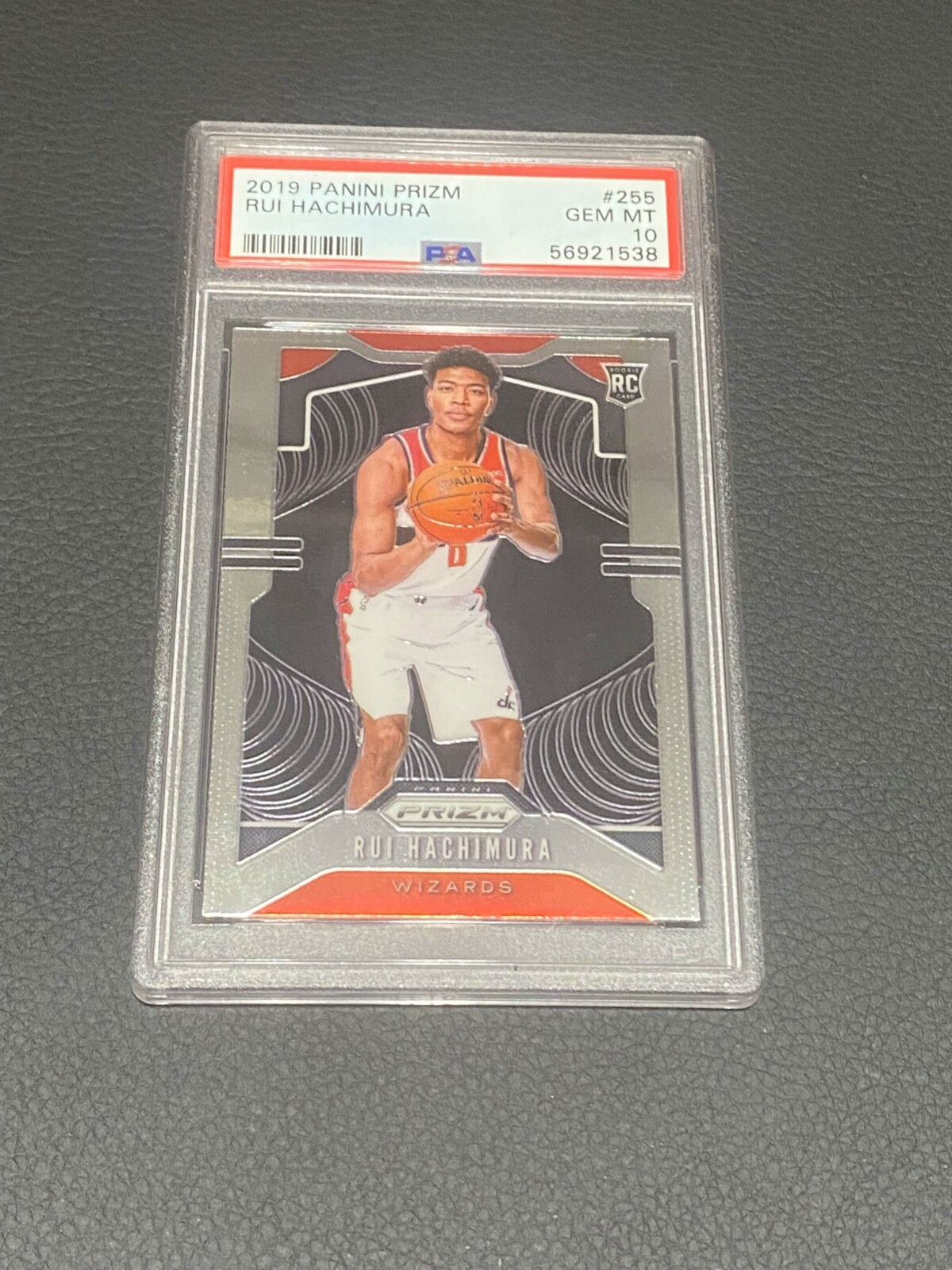 2019-2020 Rui Hachimura Panini Prizm Base Rookie #255 Wizards PSA 10!! (OBO)
