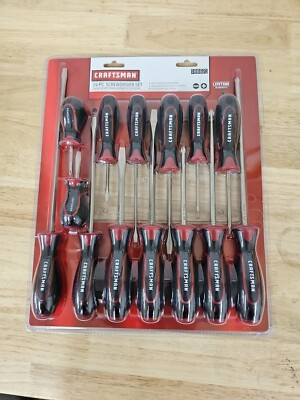 #ad CRAFTSMAN 14 PC CUSHION GRIP SCREWDRIVER SET $26.00