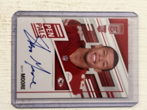2022 Donruss Elite Skyy Moore Pen Pals Rookie Auto Autograph RC #PPSM Chiefs
