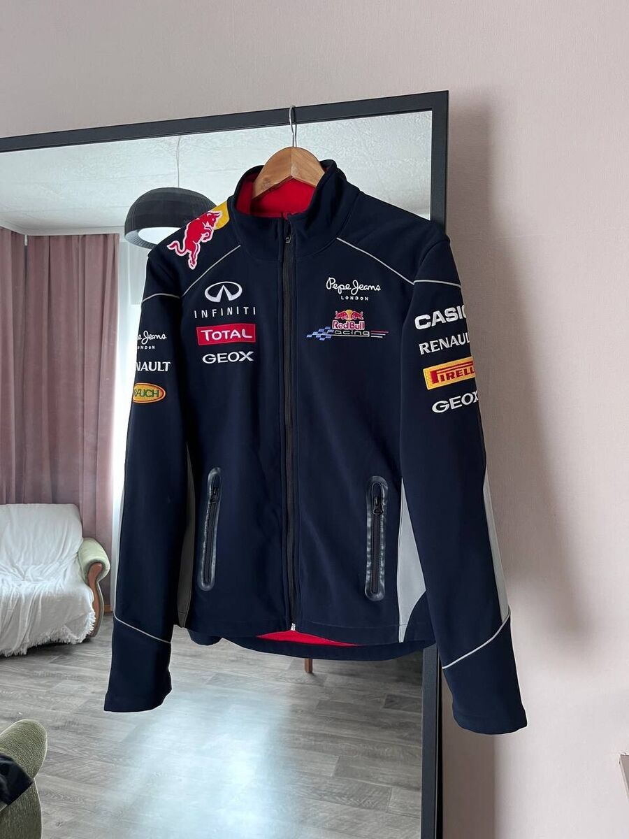 高評価なギフト Jeans Pepe London Soft Zip Full Team F1 Racing BULL RED F1