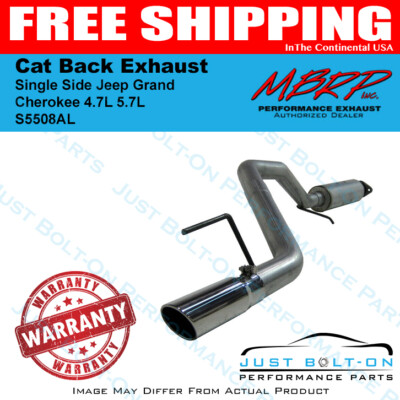 MBRP 3in. Cat-Back Single Rear Exit Exhaust | Jeep Grand Cherokee 4.7L/5.7L Hemi (05-08) (S5508AL)