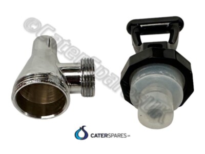 UNIVERSAL 3/4'' WARMWASSERBOILER VOLL KOMPLETT WASSERHAHN CHROM / SCHWARZ TYP