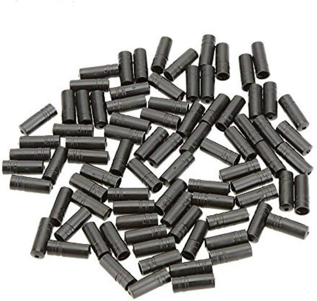 (100) Count 4mm Shift Cable Housing End Cap Ferrules Black eBay