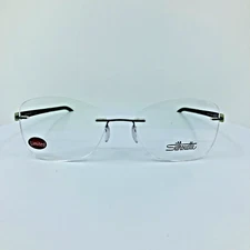 New Silhouette Titan Accent Rimless Eyeglasses 4497 40 C. 6054 Green 54-17-135mm