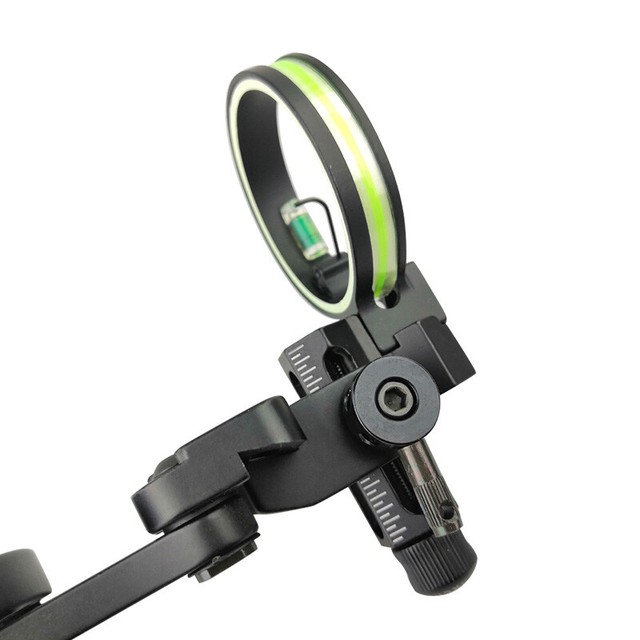 Compound Bow Sight 1 Pin Micro Adjust Archery Bow Sight Light Target