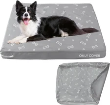 Waterproof Dog Bed Cover Replacement Washable Indoor/Outdoor All Size Cover Only