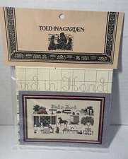 Told in a Garden Cross Stitch Pattern "Bird in Hand" Amish 7 1/2 " x 15" NOS