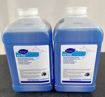 (2 PACK) Diversey 95722109 RoomCare R3 Plus 2.5 L Multi-Surface & Glass Cleaner