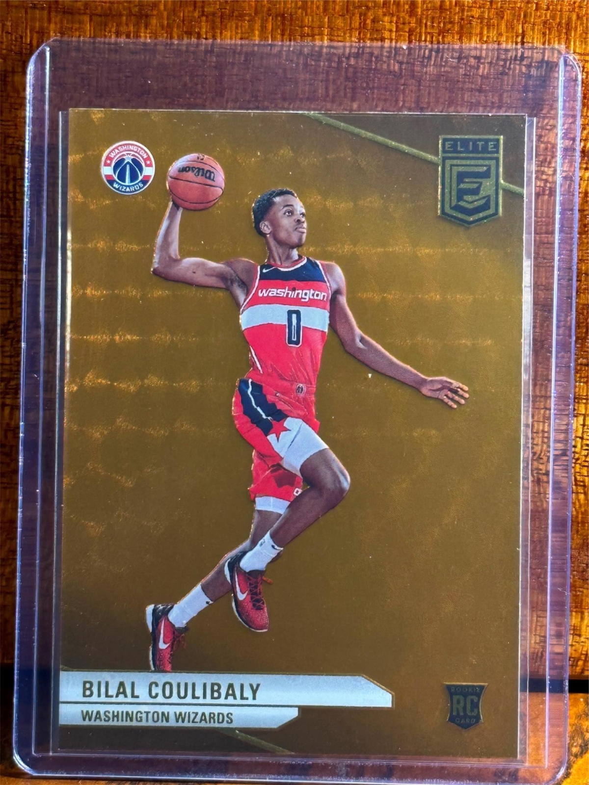 2023-24 Donruss Elite #217 Bilal Coulibaly Rookie Orange Parallel Wizards