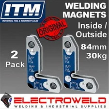 2 x 30kg ITM Inside Outside Welding Magnet Clamp NdFeB 60° 90° Angle TM650-030