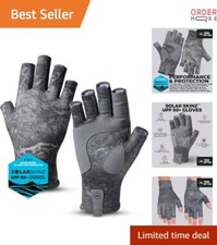 UV Fishing Gloves Fingerless Sun Protection Sailing Kayaking Sport Adult