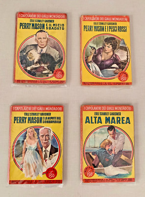 ERLE STANLEY GARDNER, LOT 4 ROMANE, DIE MEISTERWERKE DER GELBEN, NR. 167 + 177 + 195 + 208