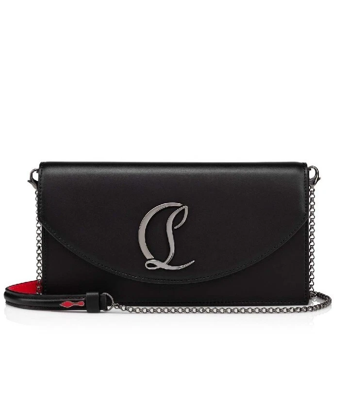 Christian Louboutin Loubi54 Leather Chain Wallet