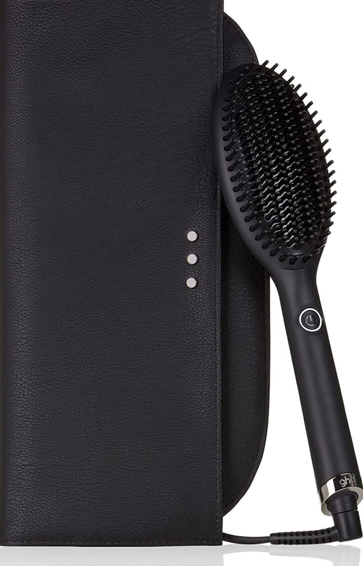 Cepillo Alisador Eléctrico Glide GHD Gift set, Ionico, negro.