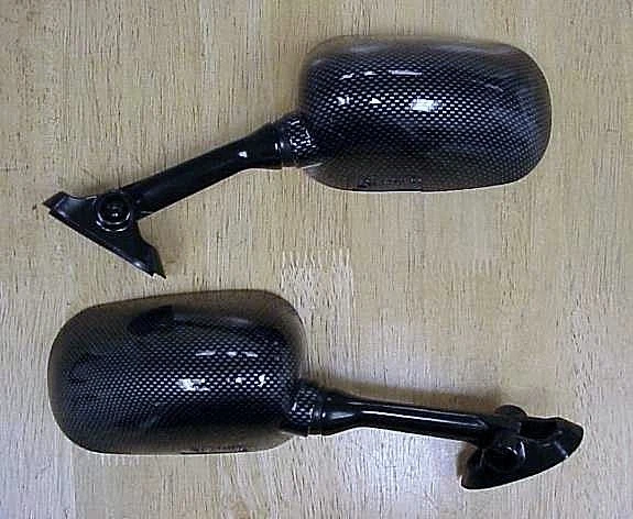 Suzuki SV650 GSXR 600 750 1000 GSXR600 GSXR750 GSXR1000 Hayabusa CARBON MIRRORS - Image 2 of 2