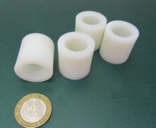 Nylon 66 Spacer, Natural, NO.5/8" Screw, 1.0" OD x .630" ID x 1.0" Lg., 20 pc