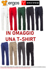 Pantalone da Lavoro Worker Payper Multistagione in cotone 100% con Tasche Uomo