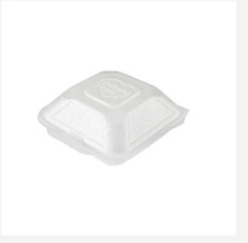 HB9 Food Chip Take Away Small BURGER BOX Foam polystyrene CONTAINERS x 250 White