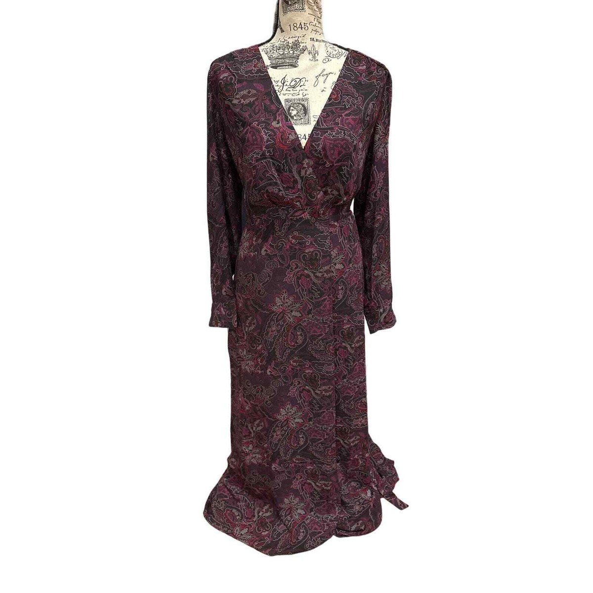 ModCloth Wrap Style Maxi Dress Women's Small NWT