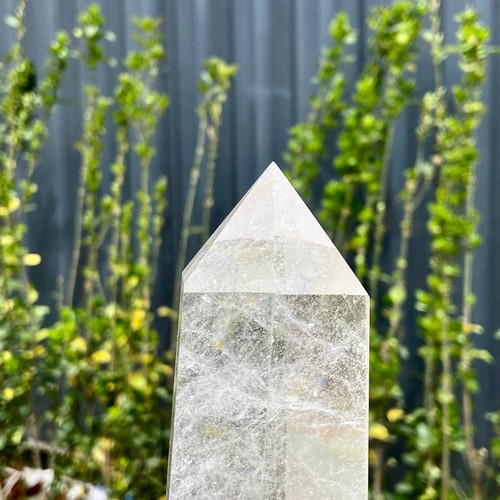 1.9LB Large Natural White crystal obelisk Crystal energy column Reiki healing - 第 20/22 張圖片