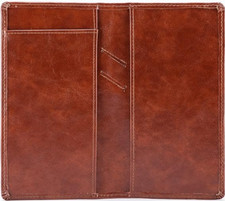 Checkbook Cover - Premium Leather Check Book Holder Wallet with RFID Blocking