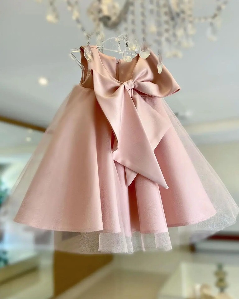 Summer Rompers Children's Baby Birthday Big Bow Wedding Dress main image 0