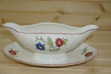 Villeroy & Boch Persia Gravy Boat or Sauce Bowl with Underplate, 8 3/4"