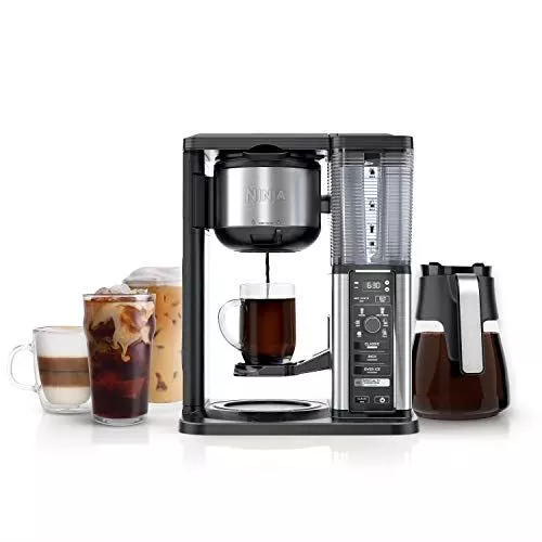 Ninja CM401 Specialty 10-Cup Coffee Maker, with 4 Brew Styles for Ground Coffee,
