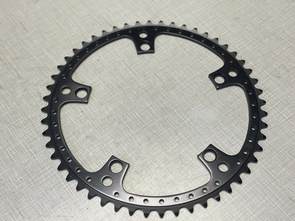 Vintage NOS SUGINO FACTORY DRILLED 52t Black Chainwheel, 144BCD, Road - Image 3 of 4