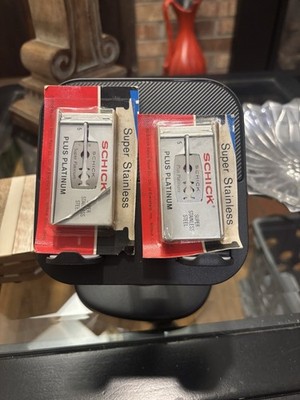 SCHICK Double Edge Safety Razor Blade Plus Platinum Super Stainless 1969 NOS