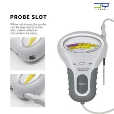 Easy Operate Ph Cl2 Tester With Probe Large Screen Displays Abs Material