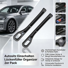 1Paar Smartphone Sitzspaltfüller Autositz Sitzlückenfüller Organiser für BMW