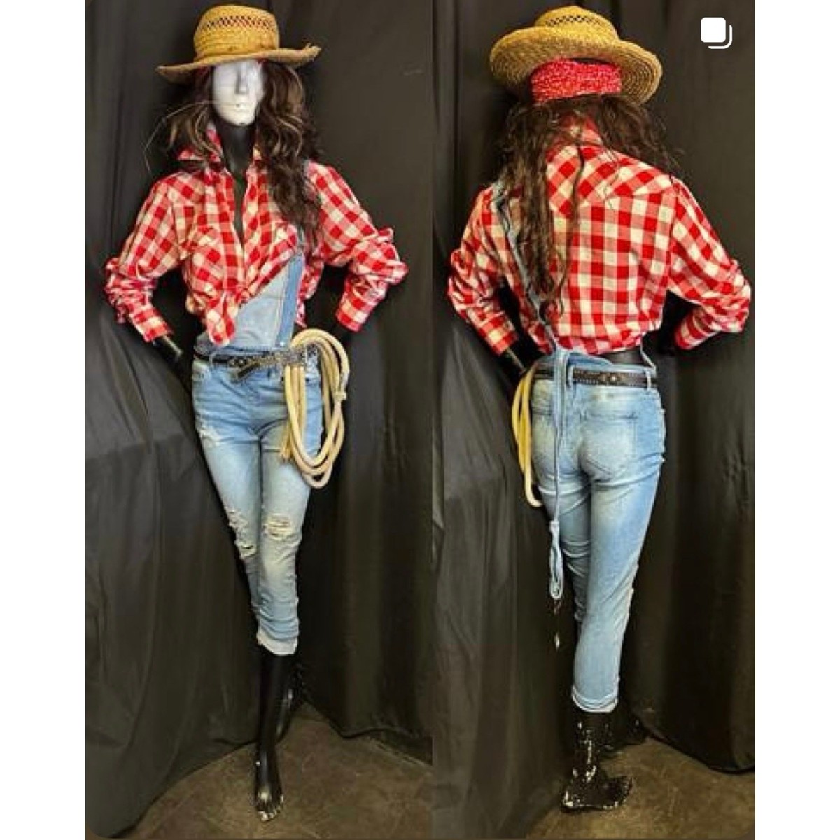 farmer fancy dress ladies Young Woman Dressed Up As Farmer For Halloween." by Stocksy Contributor "BONNINSTUDIO "