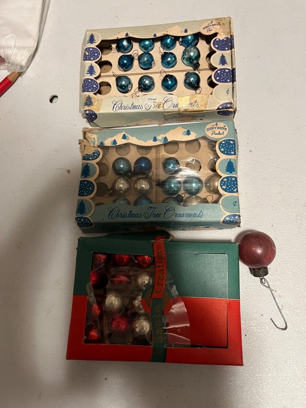 Vintage Minature Christmas Ornaments
