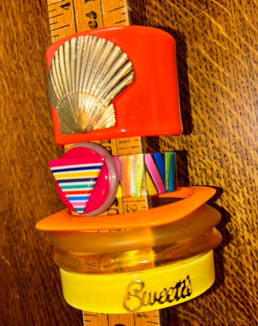 Bangle Bracelet Bundle – Boho Retro Statement Res… - image 5