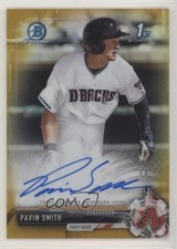 2017 Bowman Draft Chrome Pick Gold Refractor 13/50 Pavin Smith #CDA-PS Auto 4wf