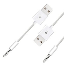 USB Power Charger and Sync Data Cable,2-Pcs Compatible for iPod Shuffle Charg...