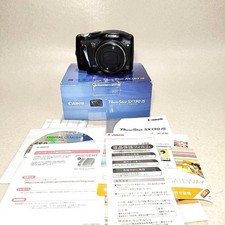 Canon PowerShot SX130 IS fotocamera digitale compatta nera testata funzionante Giappone