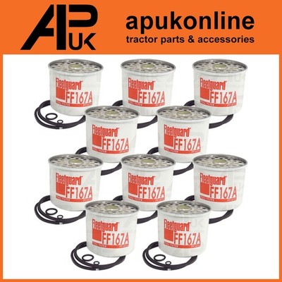 10x Fleetguard FF167A Kraftstofffilter für Claas Dominator 98 106 108 112 130 Mähdrescher