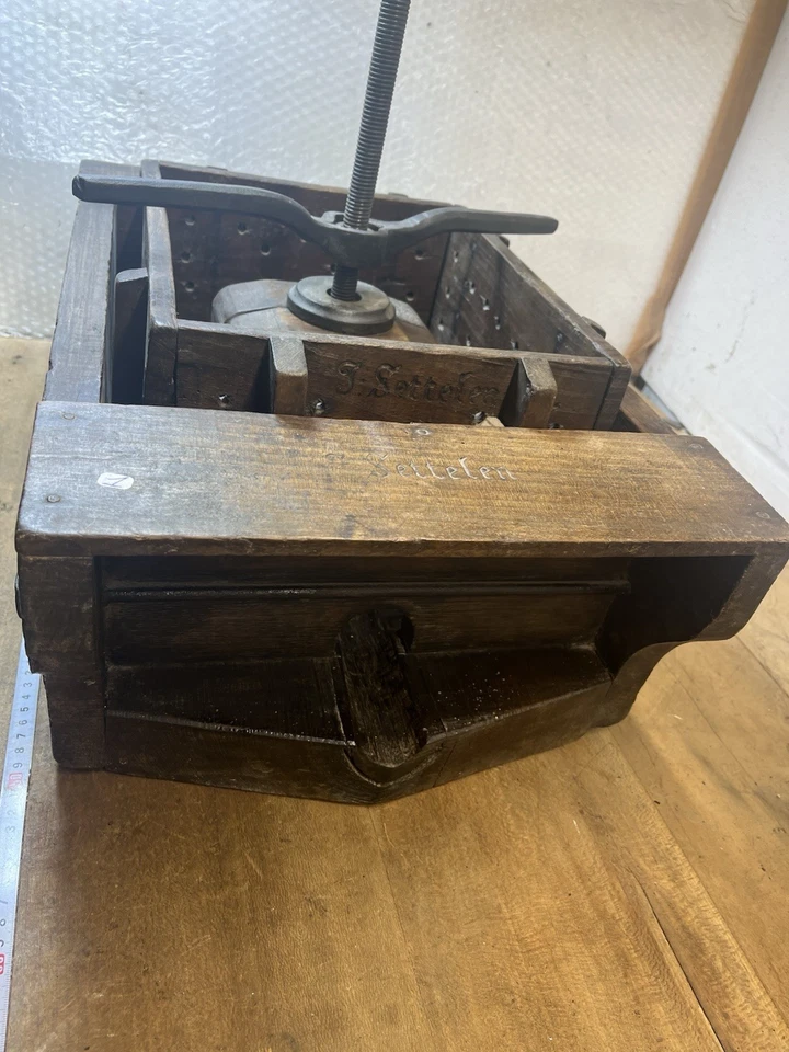 Pressoir Raisin’Alsacien Début 19eme Outils Anciens Arts Populaire - Photo 2/4