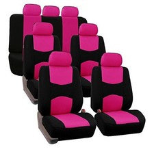 Flat Cloth Full Set Car Seat Covers Three Row 7 Seater - Universal Fit for