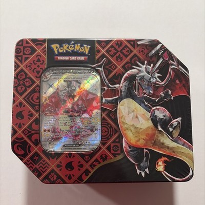 Pokemon TCG Scarlet & Violet Paldean Fates Charizard ex Tin SEALED