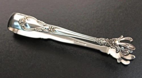 Gorham Sterling Chantilly Sugar Tongs Old Marks