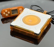 Victor XM-PX50 Portable MiniDisc MD Player - Orange/Silver w Remote READ