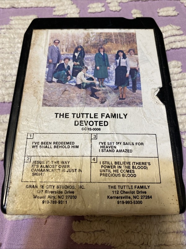 The Tuttle Family Devoted- 8 Track Tape Christian/gospel