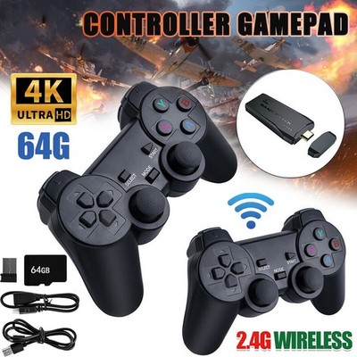 4K HDMI Wireless Videospielkonsole Retro Konsole Handheld Spielkonsole + Gamepad