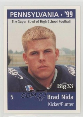 1999 PNC Big 33 Football Classic Brad Nida #PN5 0q3