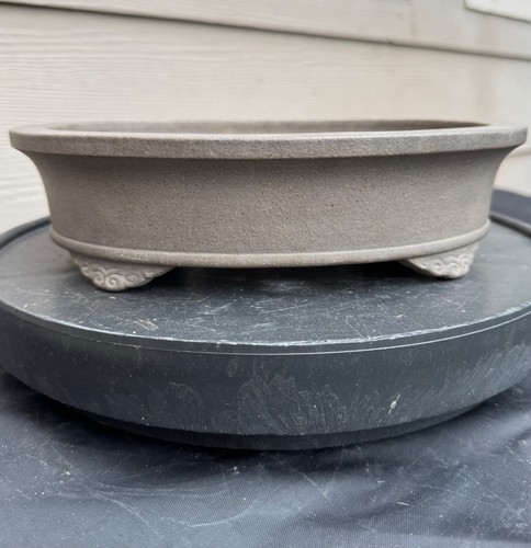 Japanese Bonsai Tree Pot Tokoname 10 x 7.5 x 2 inches 