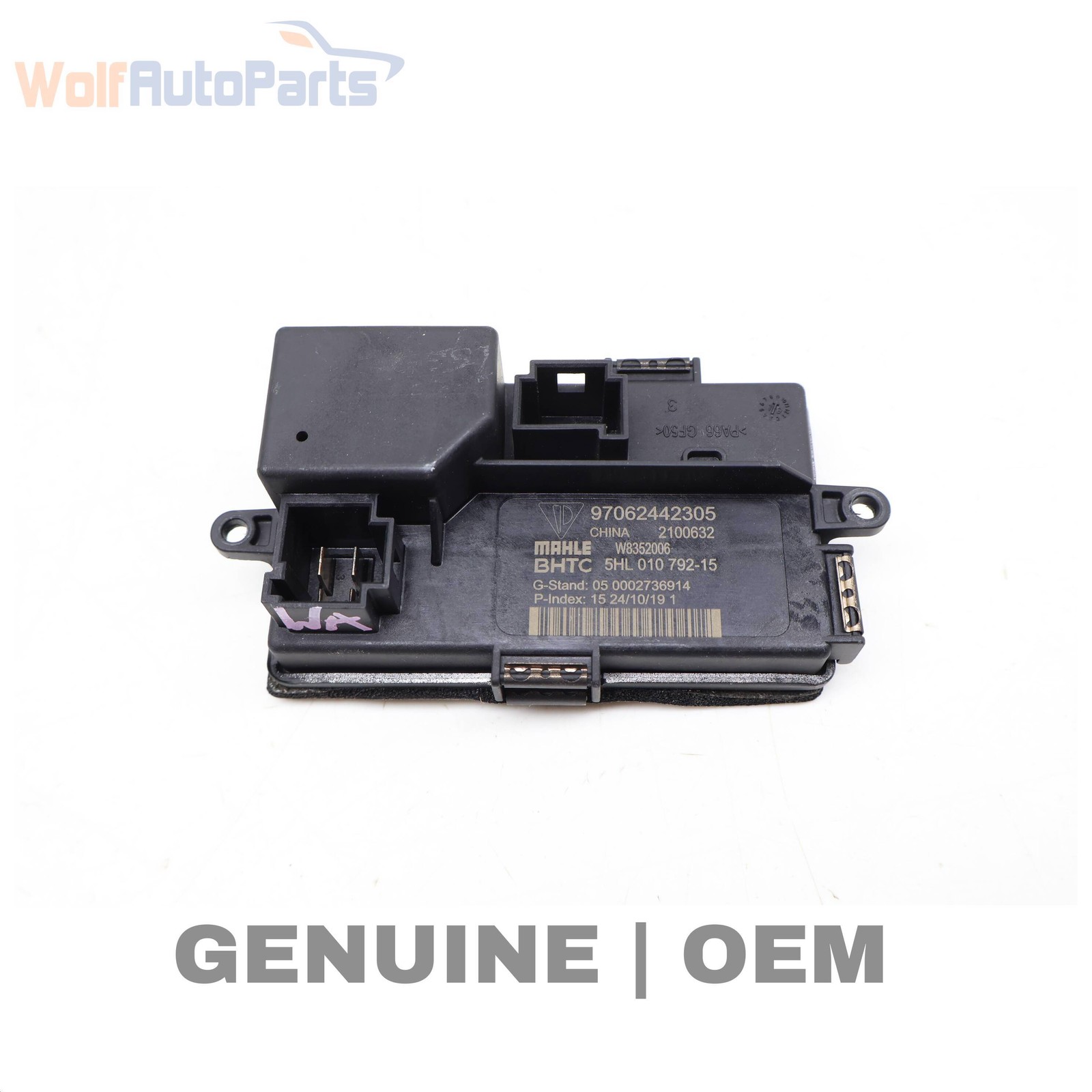 2015 PORSCHE 918 SPYDER - Blower Motor Resistor / Regulator 97062442305